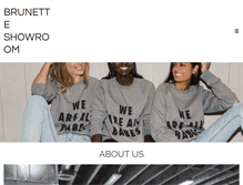 Tablet Screenshot of brunetteshowroom.com